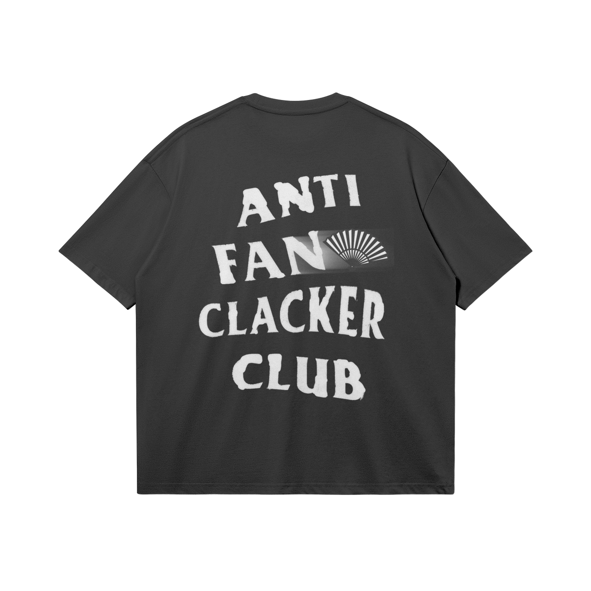 Anti-Fan Clacker Club | Black Boxy Tshirt