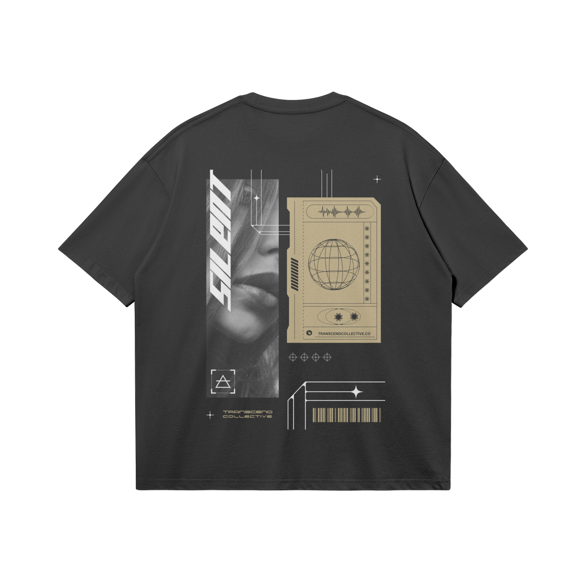 Silent | Oversized Boxy T-shirt (2 Colors)